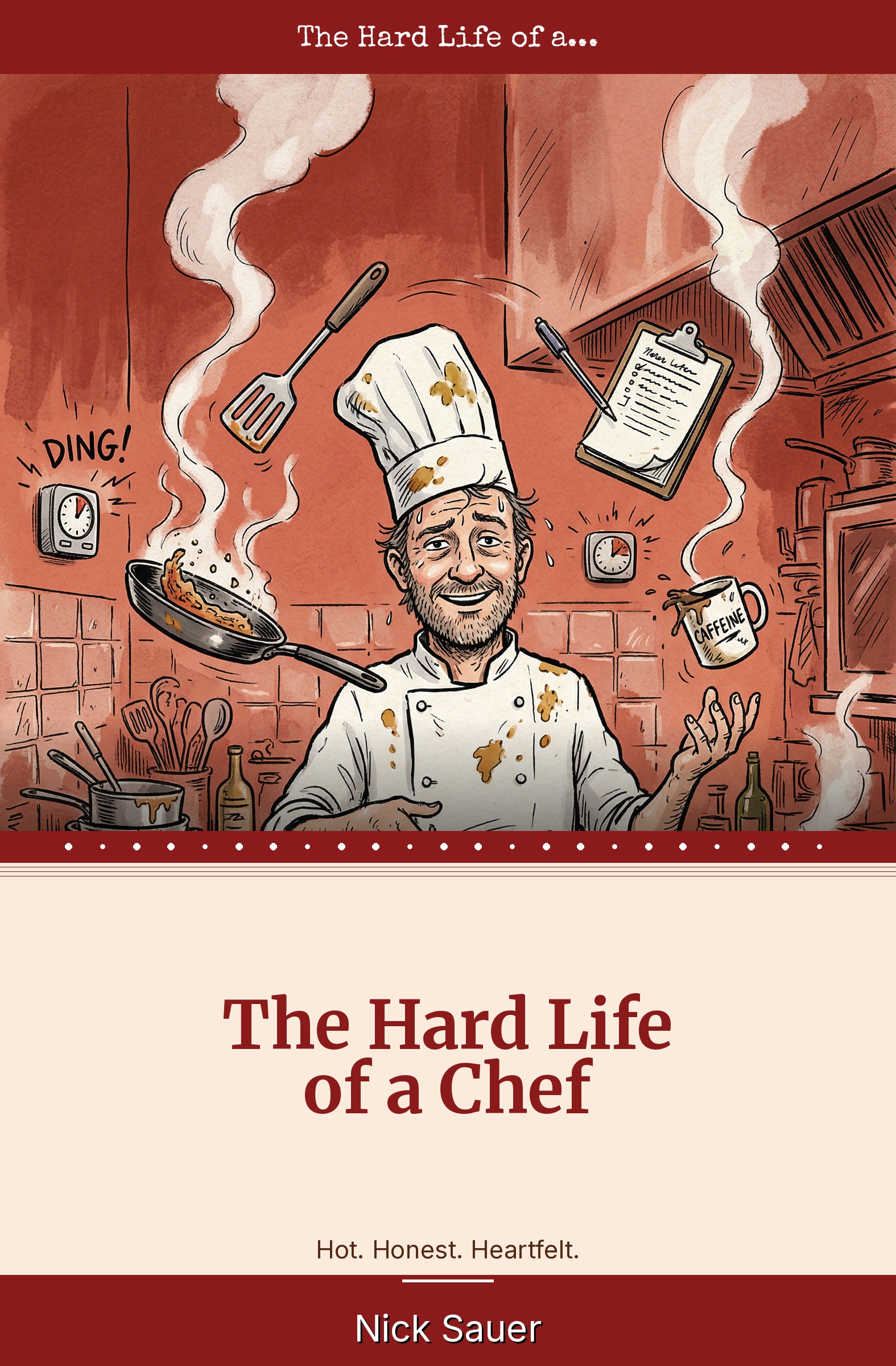 Book cover: The Hard Life of a Chef